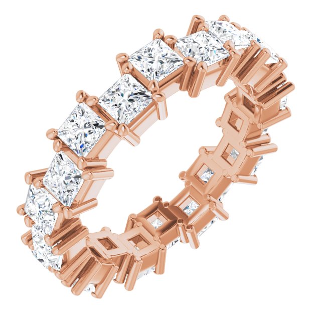 3.60 ct. Princess Diamond Eternity Band-VIRABYANI