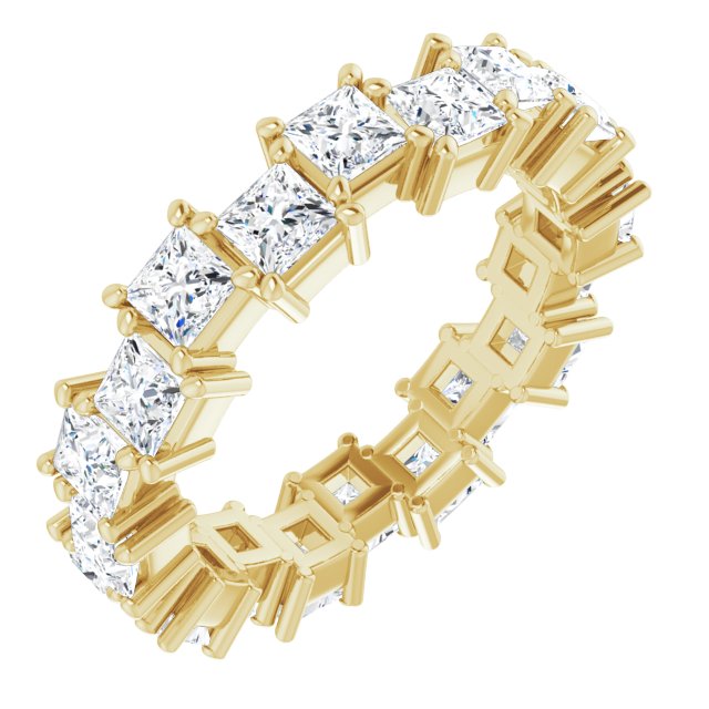 3.60 ct. Princess Diamond Eternity Band-VIRABYANI
