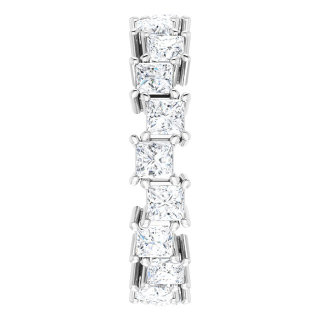 3.60 ct. Princess Diamond Eternity Band-VIRABYANI