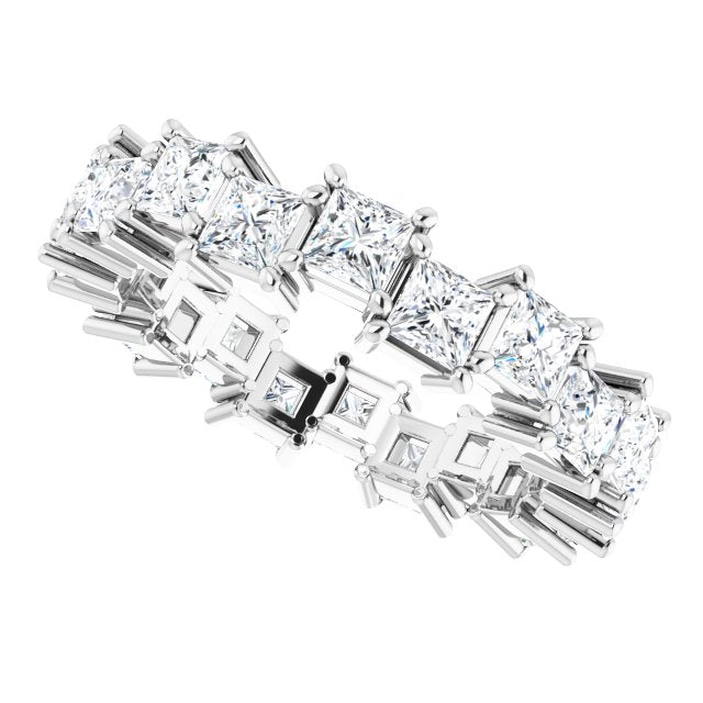 3.60 ct. Princess Diamond Eternity Band-VIRABYANI