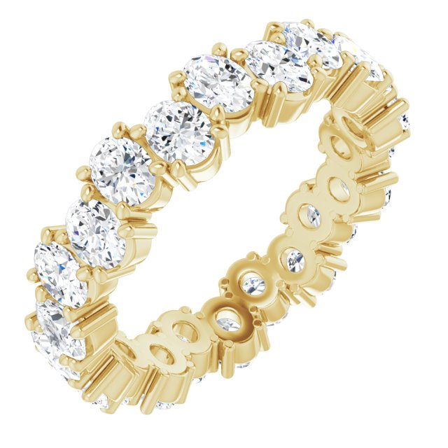 3.96 ct. Oval Diamond Eternity Band-VIRABYANI