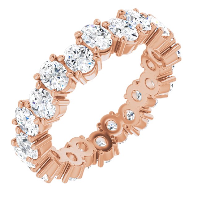 3.96 ct. Oval Diamond Eternity Band-VIRABYANI