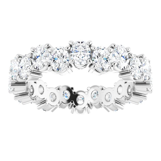 3.96 ct. Oval Diamond Eternity Band-VIRABYANI