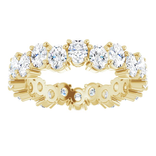 3.96 ct. Oval Diamond Eternity Band-VIRABYANI