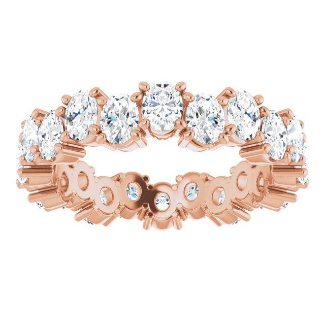 3.96 ct. Oval Diamond Eternity Band-VIRABYANI