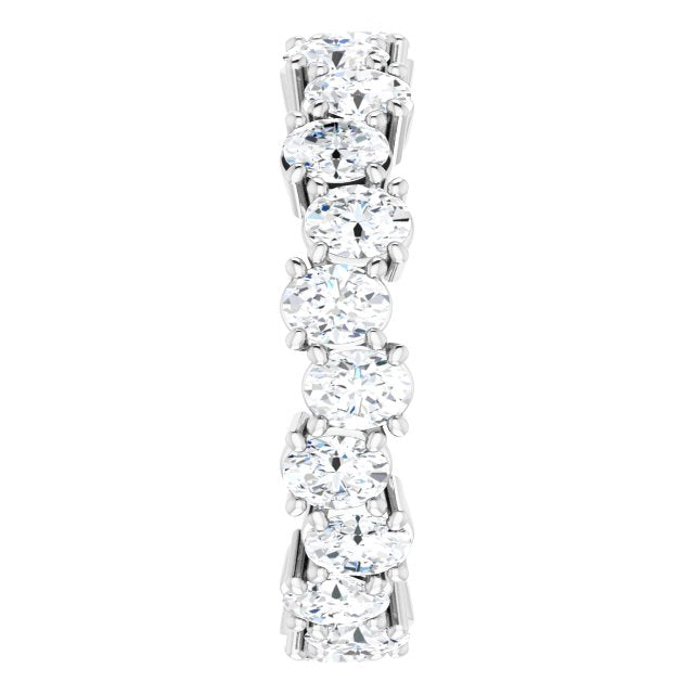 3.96 ct. Oval Diamond Eternity Band-VIRABYANI