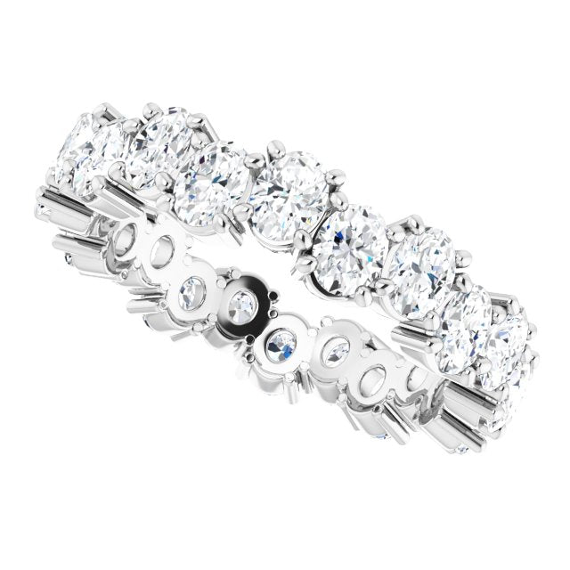 3.96 ct. Oval Diamond Eternity Band-VIRABYANI