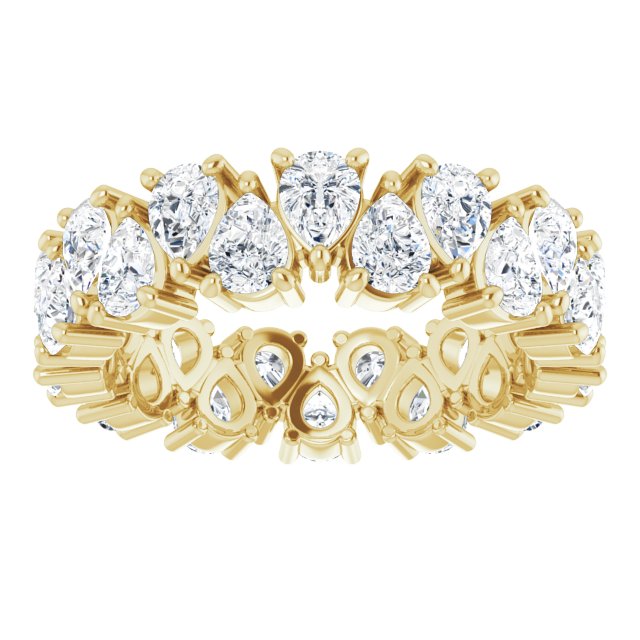 5.46 ct. Pear Diamond Eternity Band-VIRABYANI