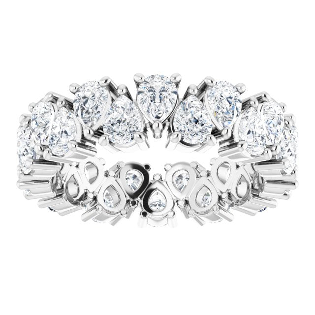5.46 ct. Pear Diamond Eternity Band-VIRABYANI