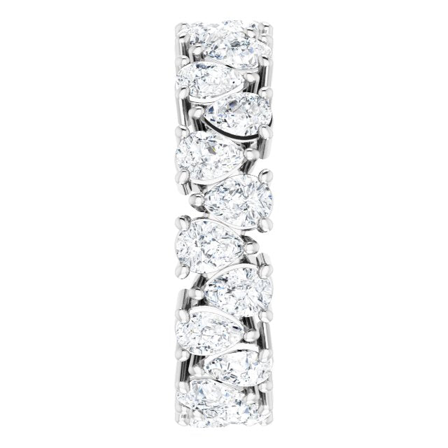 5.46 ct. Pear Diamond Eternity Band-VIRABYANI