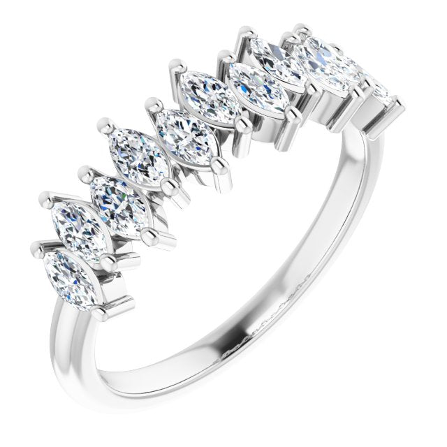 1.10 ct. Marquise Diamond Wedding Band-VIRABYANI