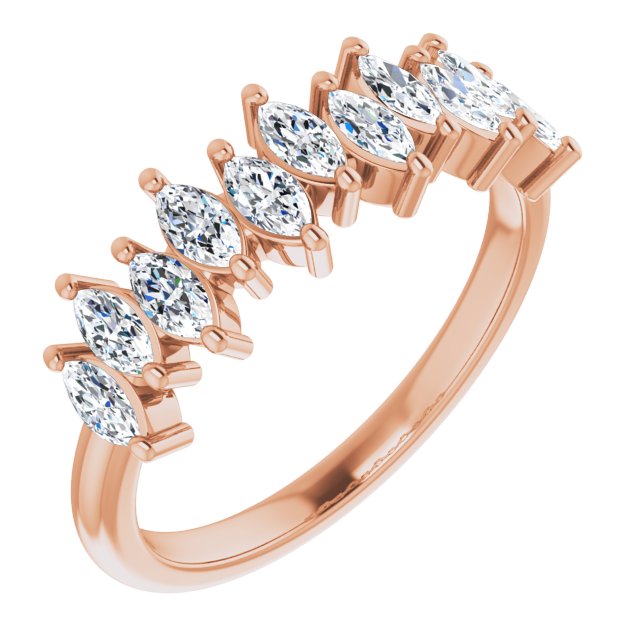 1.10 ct. Marquise Diamond Wedding Band-VIRABYANI