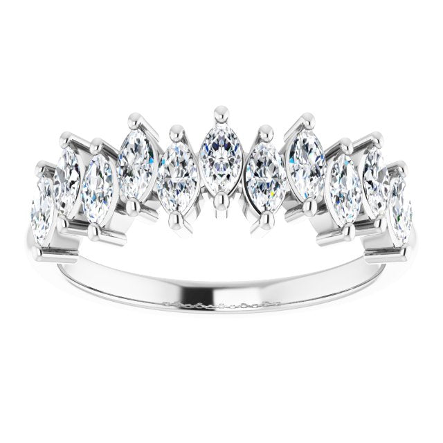 1.10 ct. Marquise Diamond Wedding Band-VIRABYANI