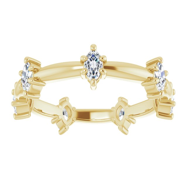 0.84 ct. Prong Set Marquise Diamond Eternity Band-VIRABYANI