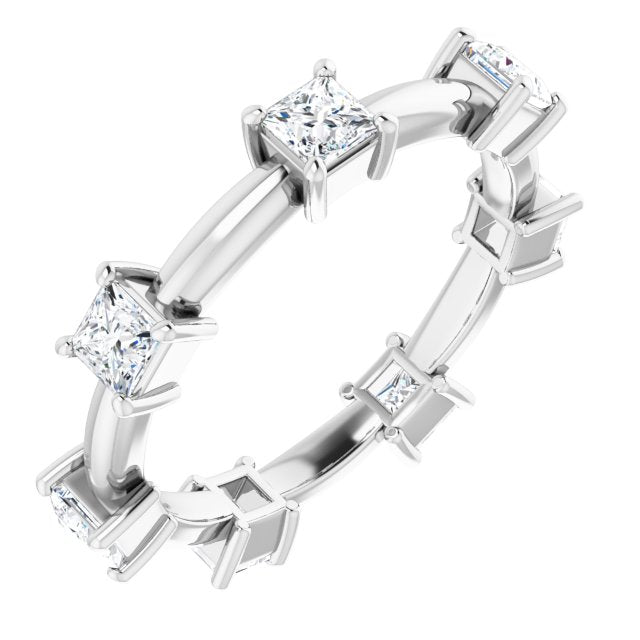 1.26 ct. Princess Diamond Eternity Band-VIRABYANI