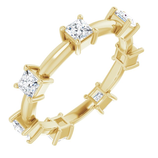 1.26 ct. Princess Diamond Eternity Band-VIRABYANI