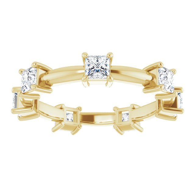 1.26 ct. Princess Diamond Eternity Band-VIRABYANI