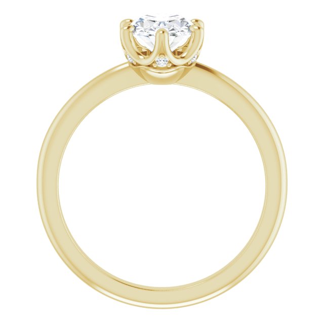 Margot Oval Diamond Solitaire Engagement Ring-VIRABYANI