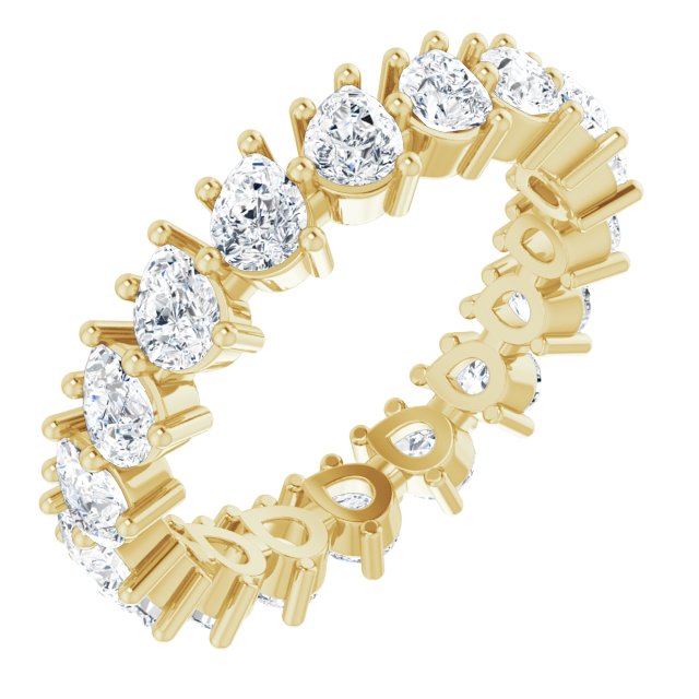 3.78 ct. Pear Diamond Eternity Band-VIRABYANI