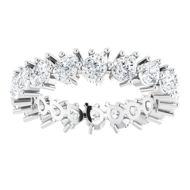 3.78 ct. Pear Diamond Eternity Band-VIRABYANI