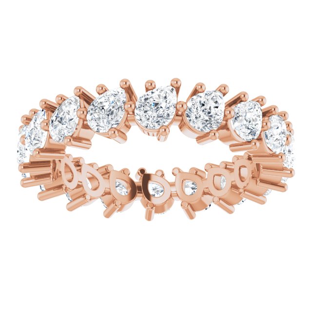 3.78 ct. Pear Diamond Eternity Band-VIRABYANI