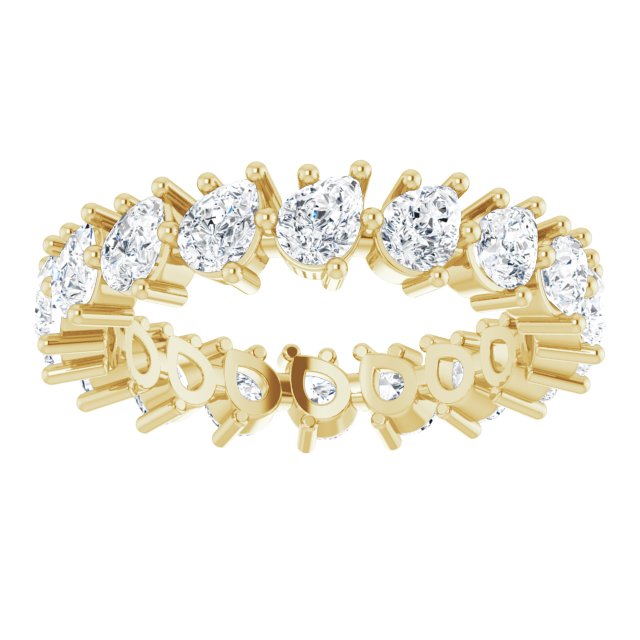 3.78 ct. Pear Diamond Eternity Band-VIRABYANI