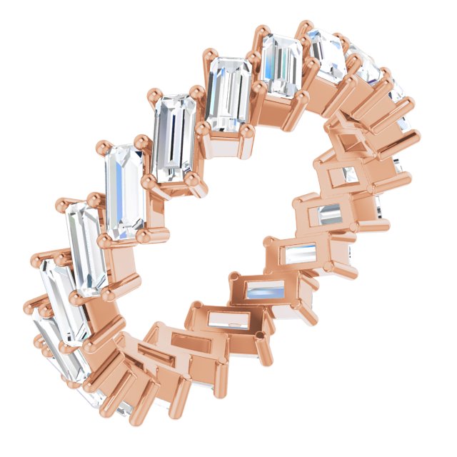 3.40 ct. Straight Baguette Diamond Eternity Band-VIRABYANI