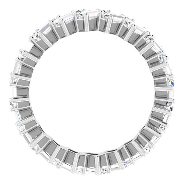 3.40 ct. Straight Baguette Diamond Eternity Band-VIRABYANI
