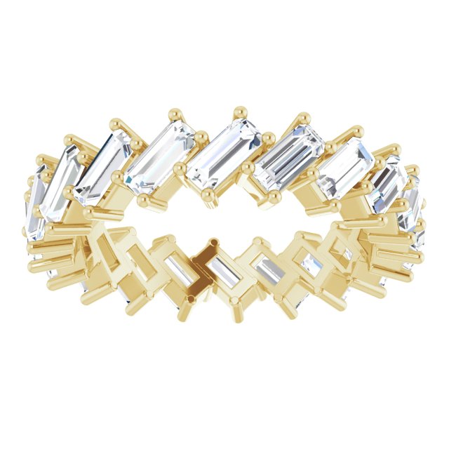 3.40 ct. Straight Baguette Diamond Eternity Band-VIRABYANI