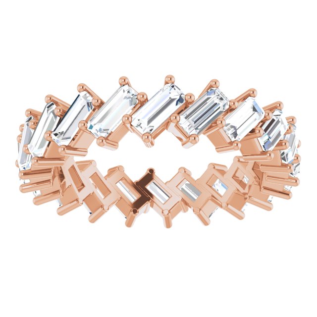 3.40 ct. Straight Baguette Diamond Eternity Band-VIRABYANI