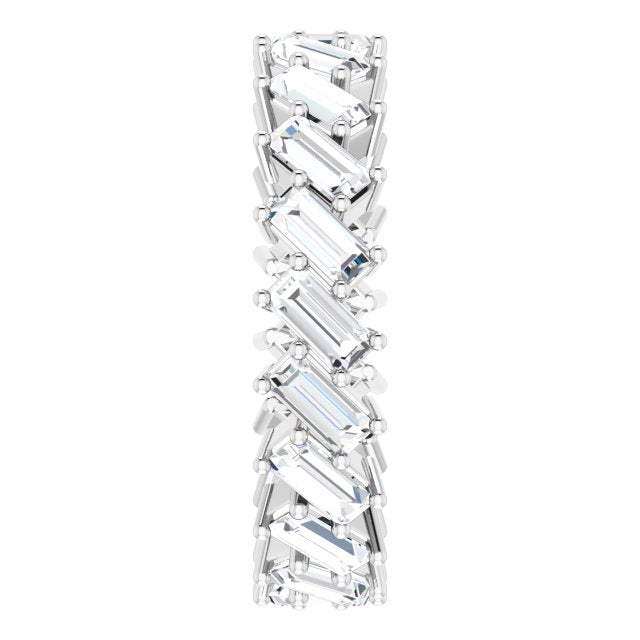 3.40 ct. Straight Baguette Diamond Eternity Band-VIRABYANI