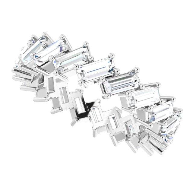 3.40 ct. Straight Baguette Diamond Eternity Band-VIRABYANI