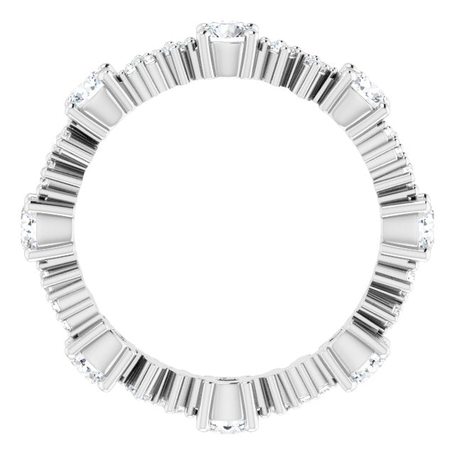 1.50 ct. Round Diamond Eternity Band Stackable Ring-VIRABYANI