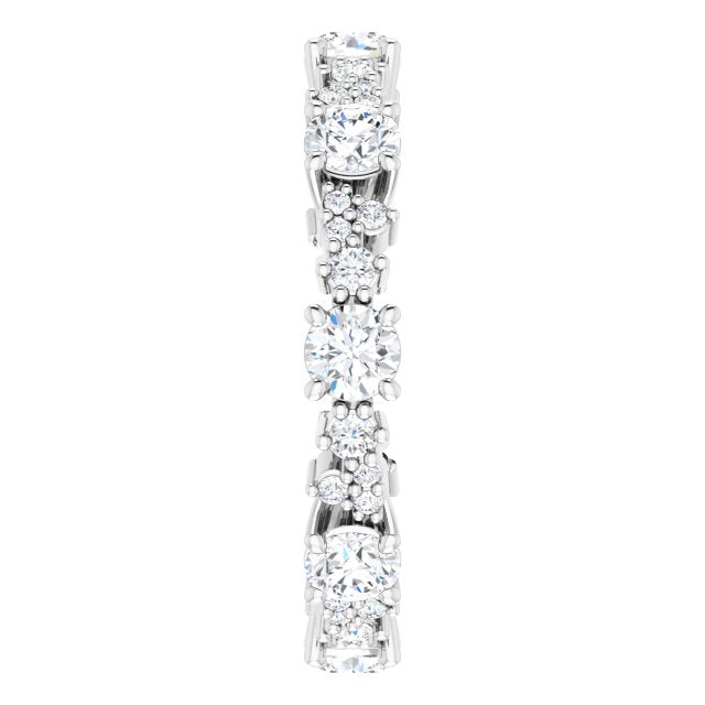 1.50 ct. Round Diamond Eternity Band Stackable Ring-VIRABYANI