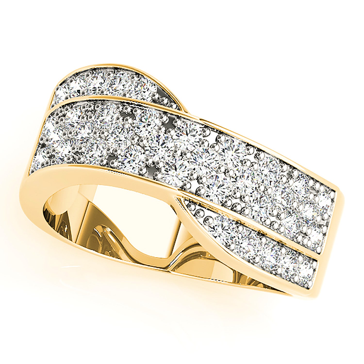 0.75 ctw Round Diamond Wide Anniversary Ring-VIRABYANI