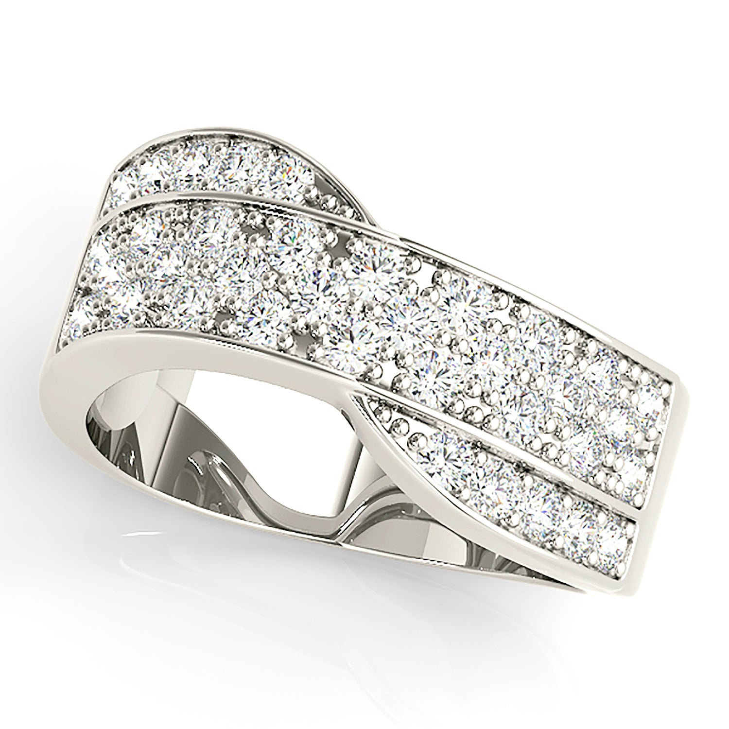 0.75 ctw Round Diamond Wide Anniversary Ring-VIRABYANI