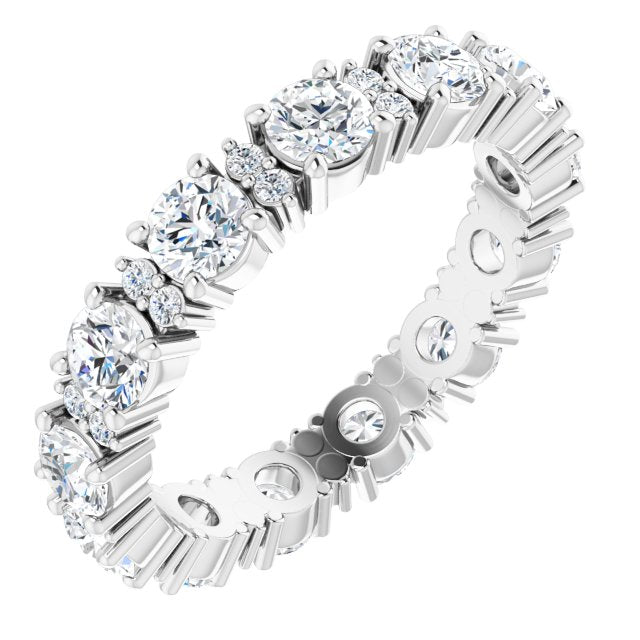 2.44 ct. Round Diamond Eternity Band-VIRABYANI