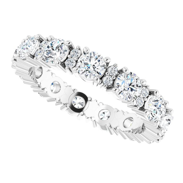 2.44 ct. Round Diamond Eternity Band-VIRABYANI
