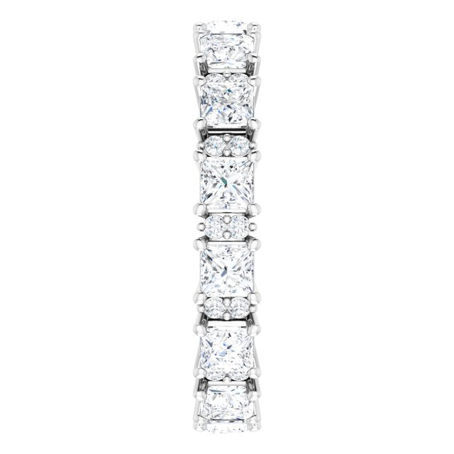 2.77 ct. Princess & Round Diamond Eternity Band-VIRABYANI