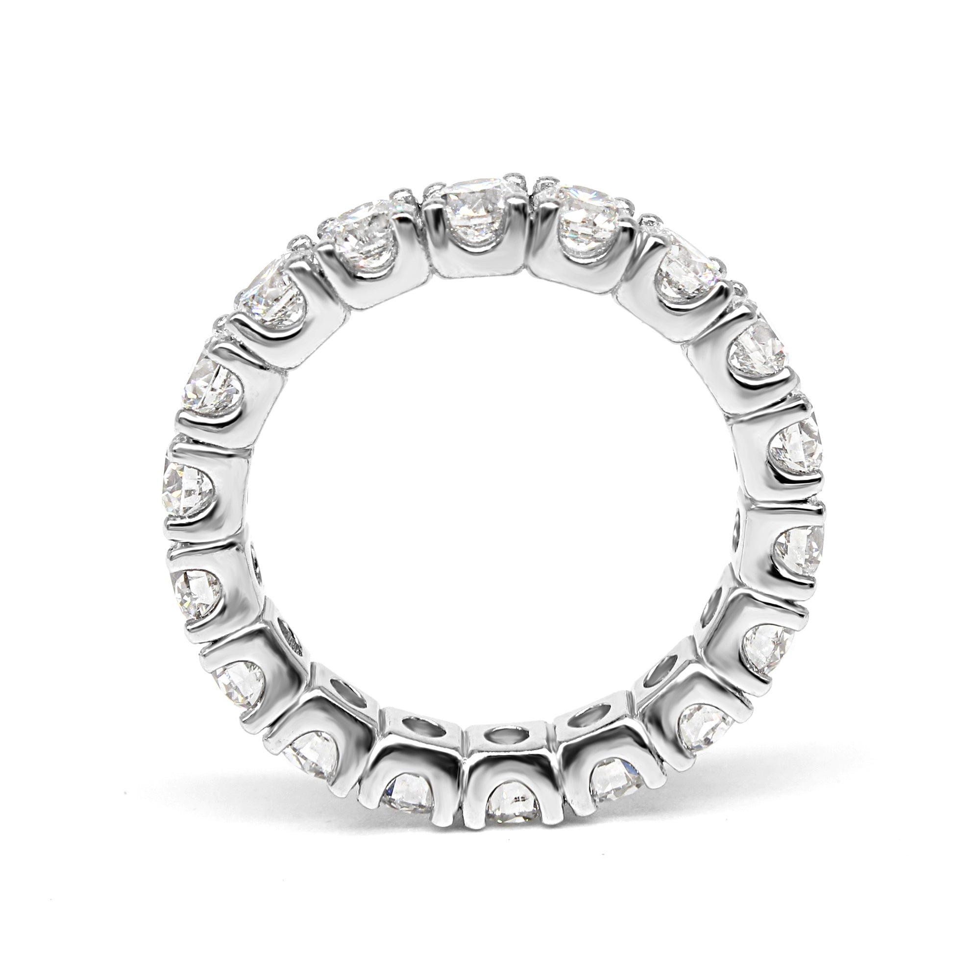 4.00 ct. Round Diamond Eternity Ring U Prong Style-VIRABYANI