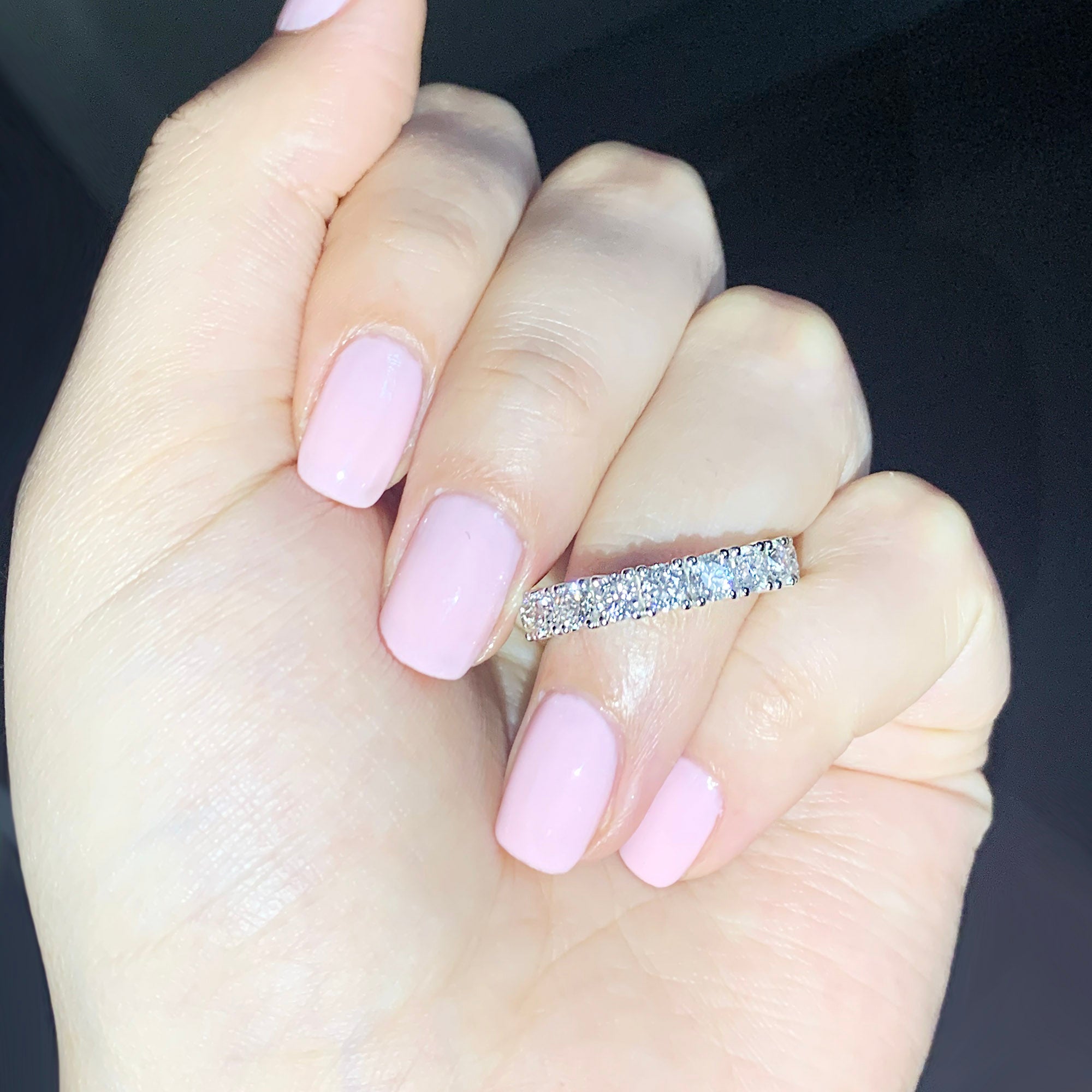 4.00 ct. Round Diamond Eternity Ring U Prong Style-VIRABYANI