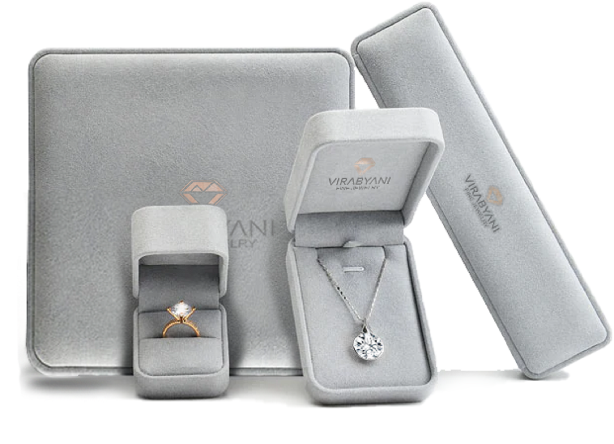 Elephant Necklace in 14K/18K White, Yellow, Rose Gold & Platinum-VIRABYANI