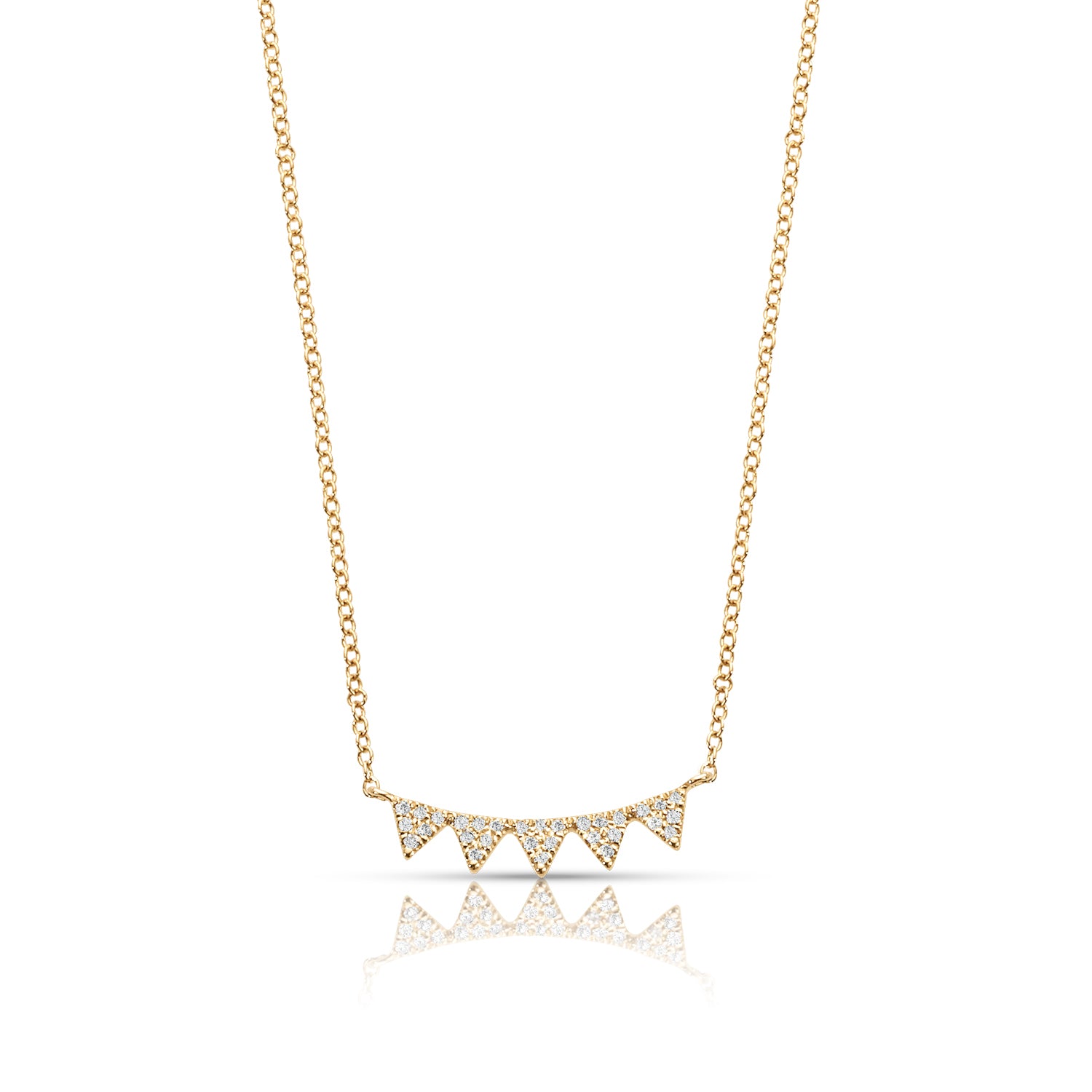 0.10 ctw Diamond Fashion Necklace Pendant-in 14K/18K White, Yellow, Rose Gold and Platinum - Christmas Jewelry Gift -VIRABYANI