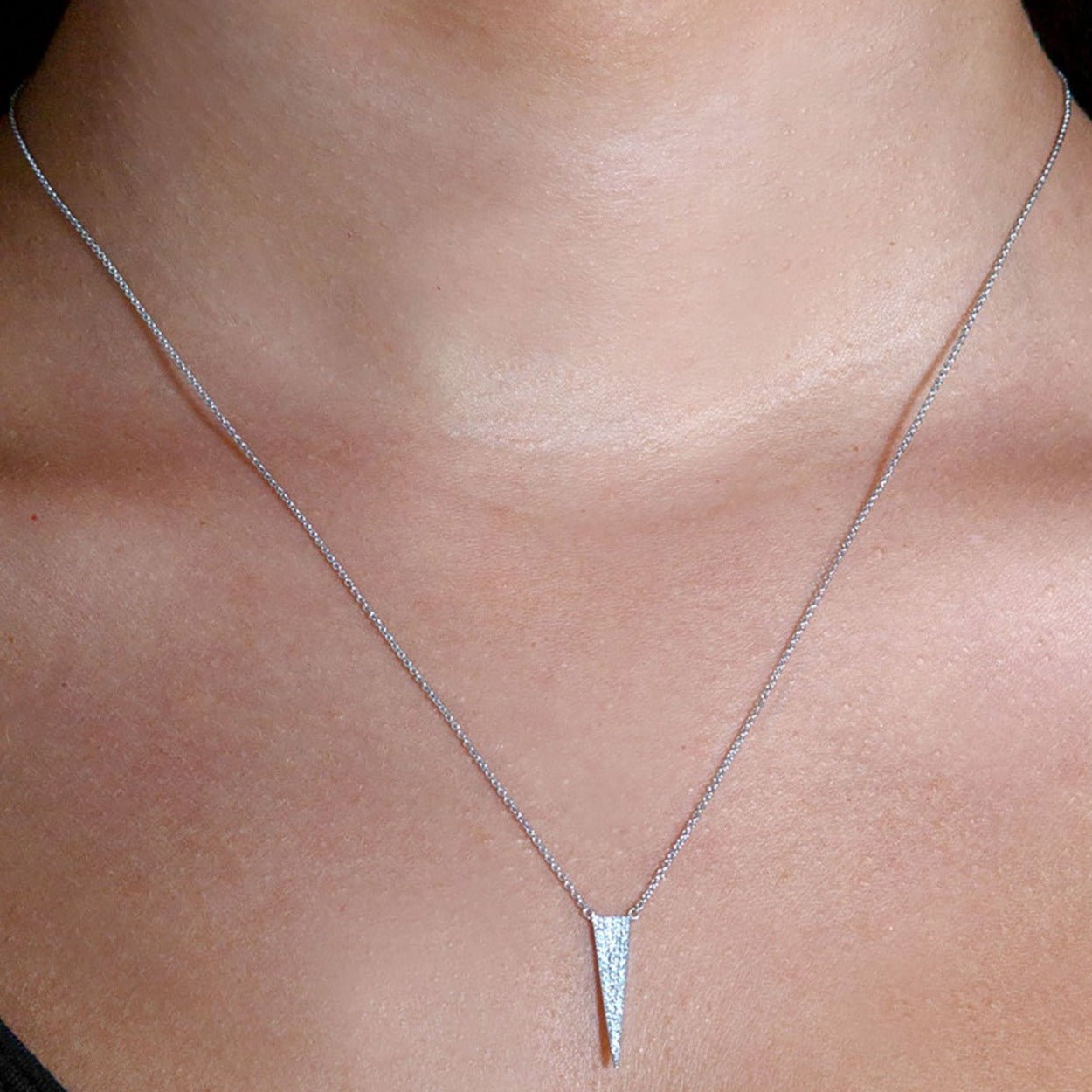 Pave Fashion 0.10 ctw Diamond Necklace Pendant-VIRABYANI