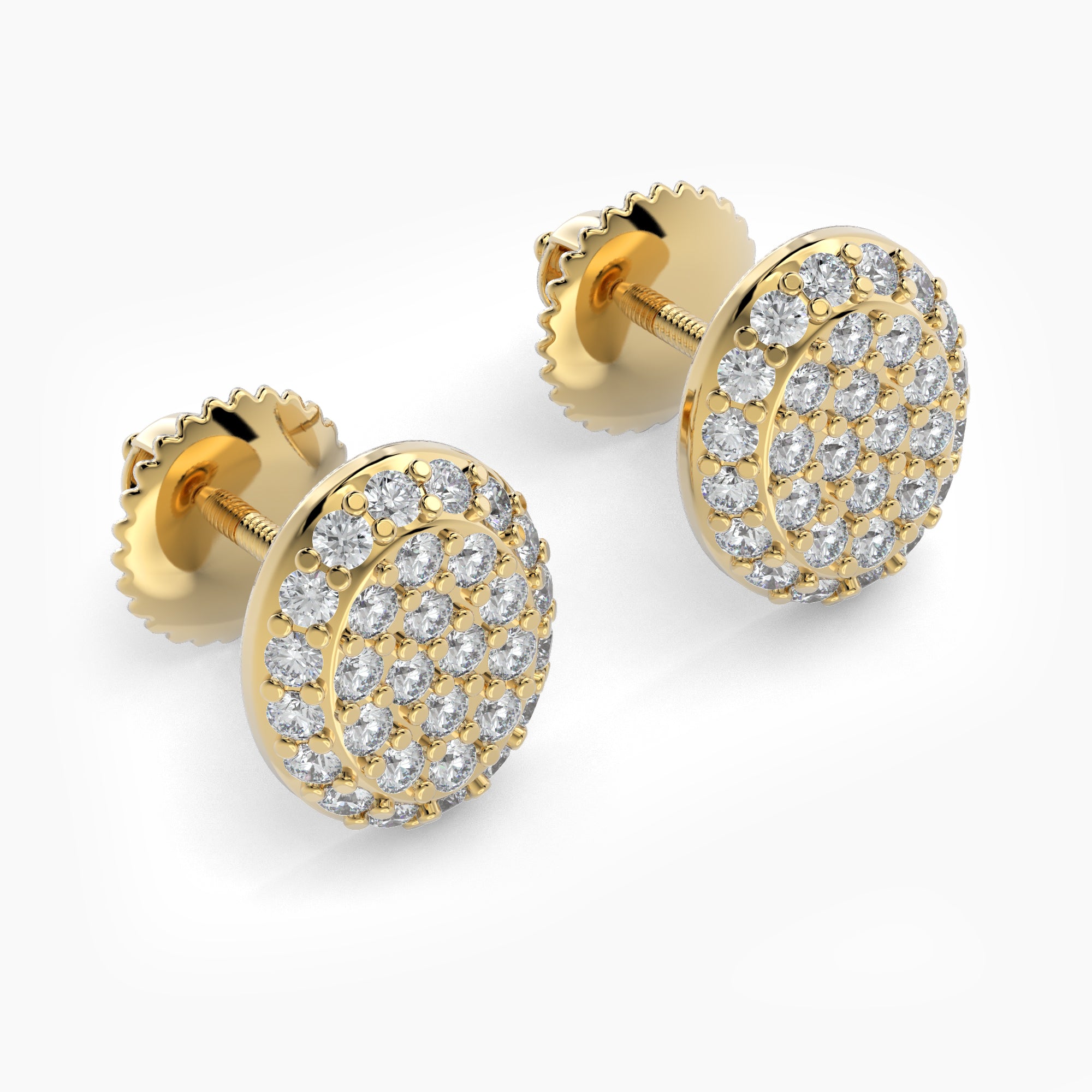 Oval Shaped AMoré Pavé Stud Earrings With 0.50 ct. Diamonds-VIRABYANI