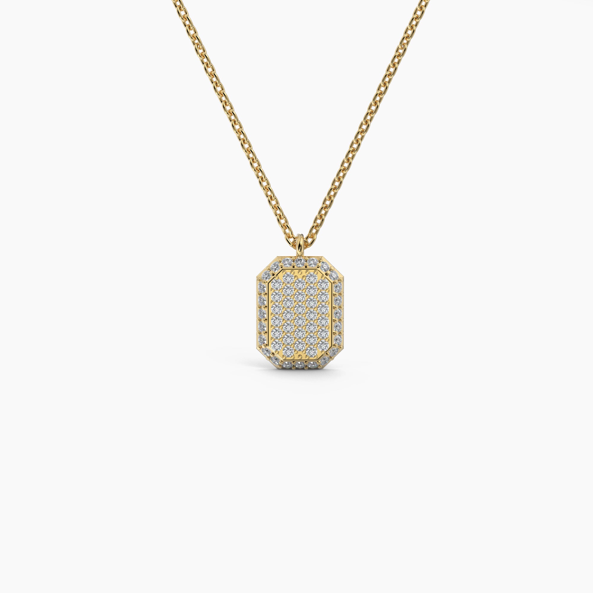 Emerald Shaped AMoré Pavé Necklace With 0.45 ct. Diamonds