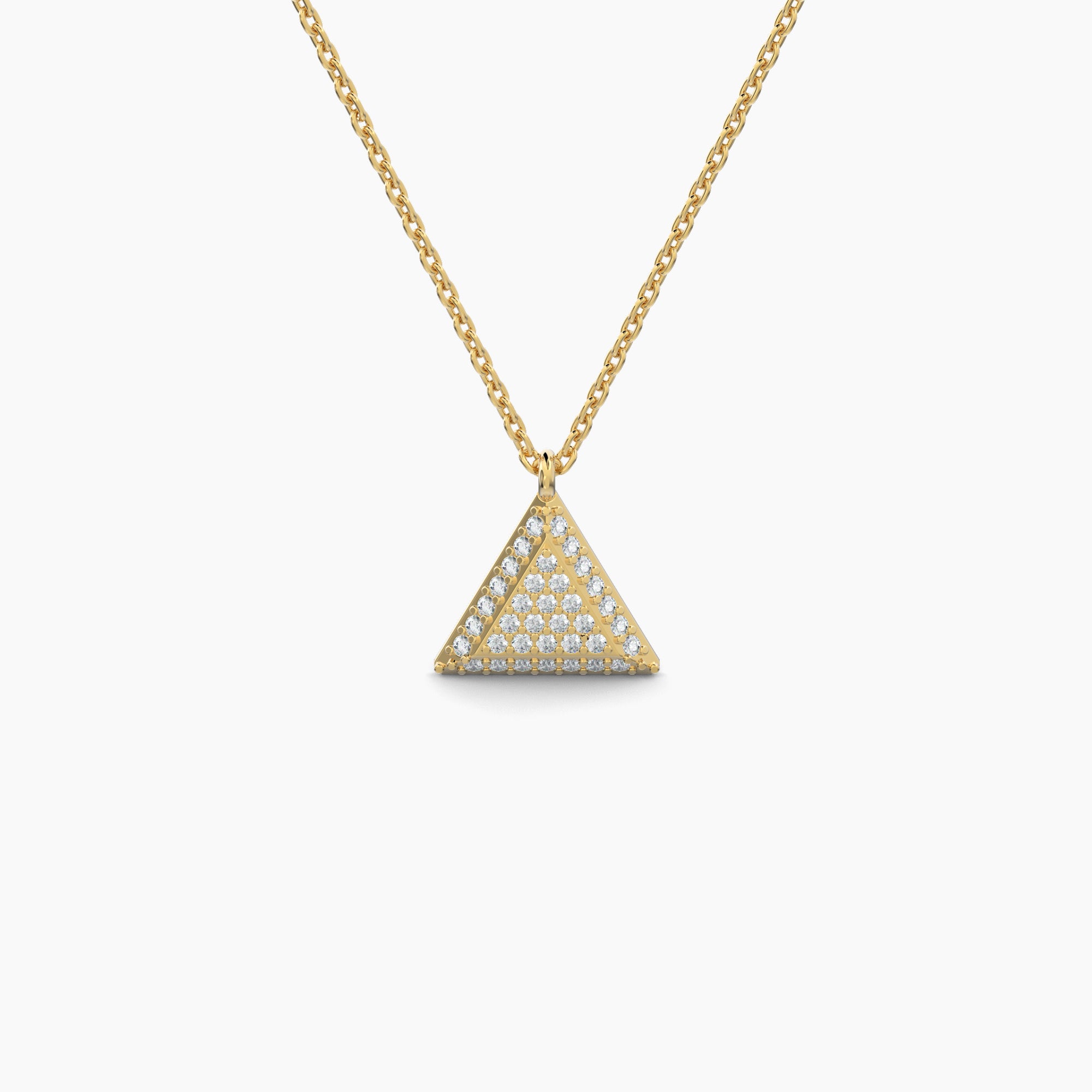 Triangle Shaped AMoré Pavé Necklace With 0.28 ct. Diamonds