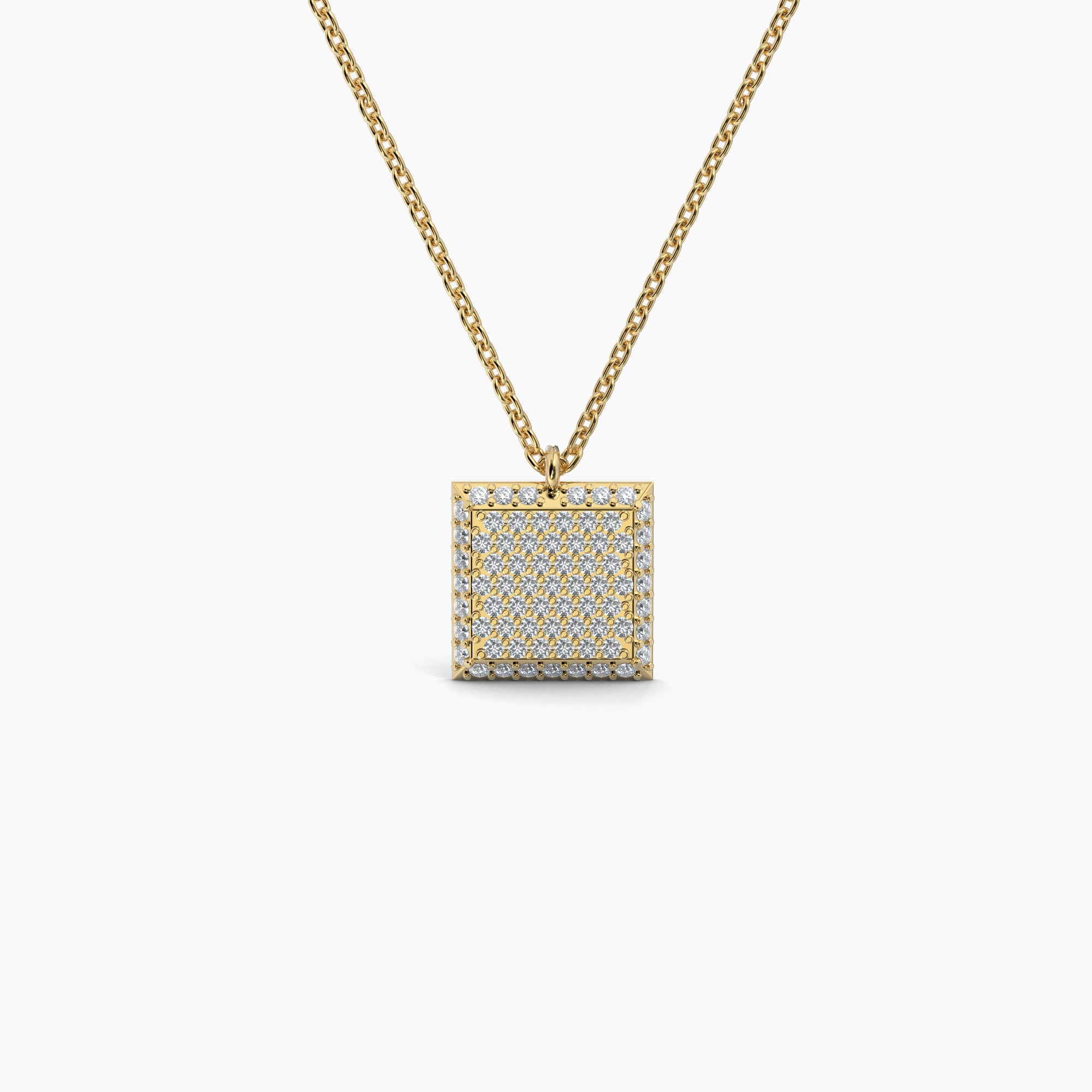 Square Shaped AMoré Pavé Necklace With 0.50 ct. Diamonds
