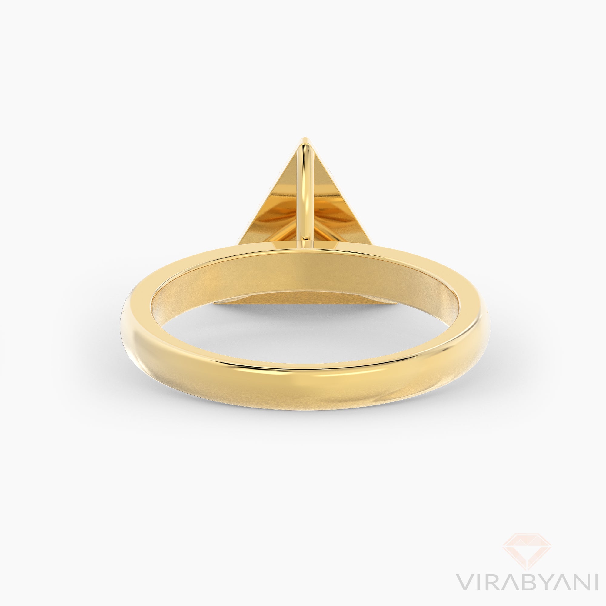 Triangle Shaped AMoré Pavé Ring With 0.45ct. Diamonds-VIRABYANI