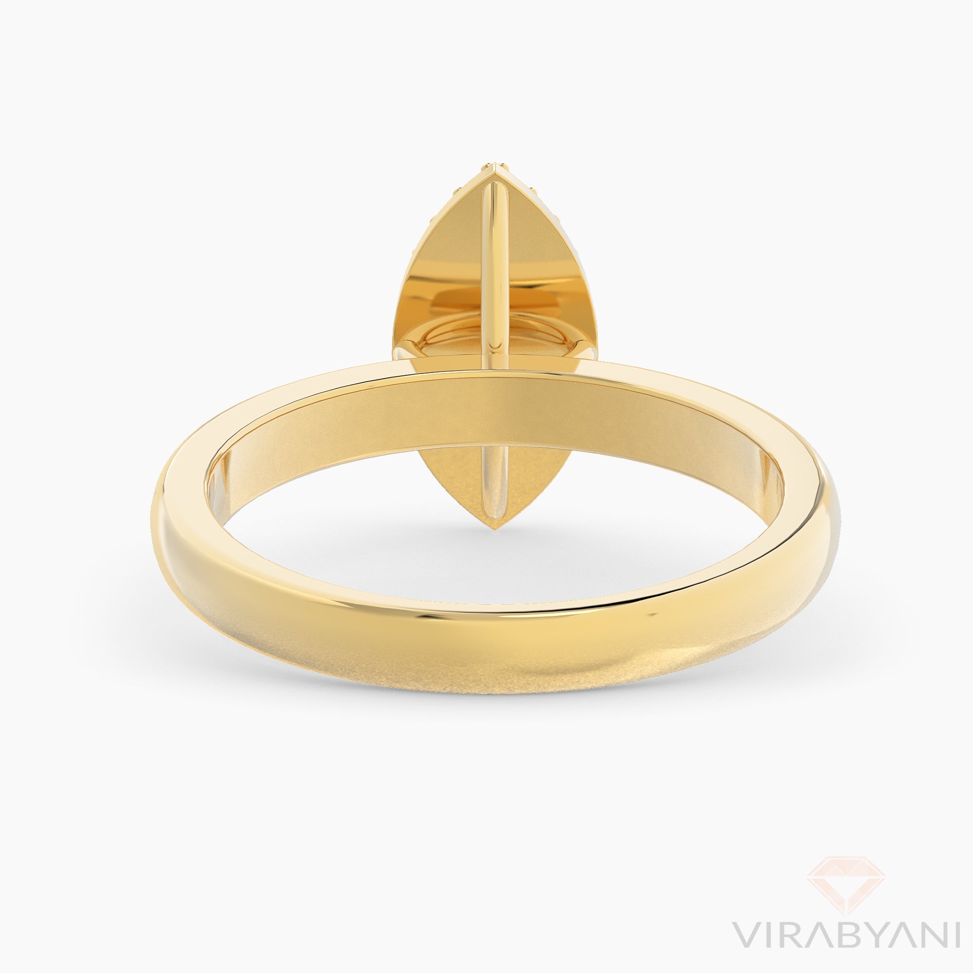 Marquise Shaped AMoré Pavé Ring With 0.35 ct. Diamonds-VIRABYANI